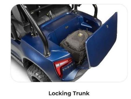 Spacious Locking Trunk Storage