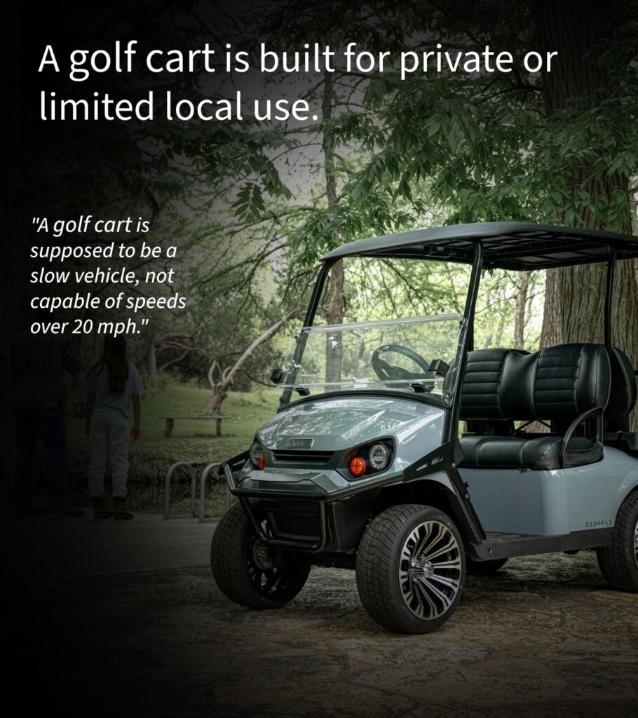 golf cart vs street legal