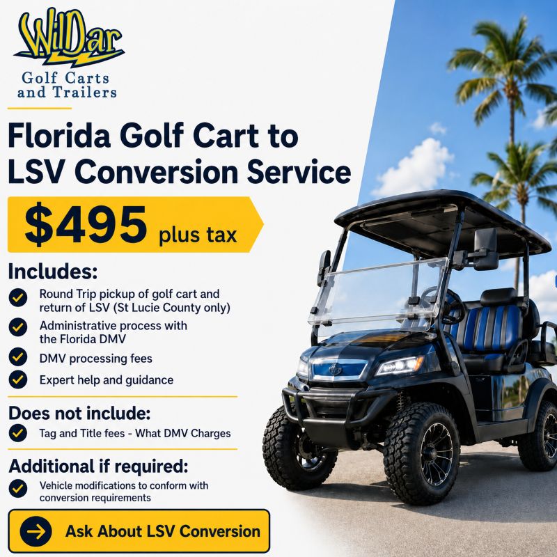 $495 Golf Cart to LSV Conversion Service