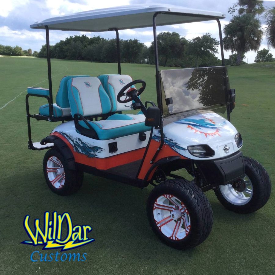 Dolphins Fan Cart