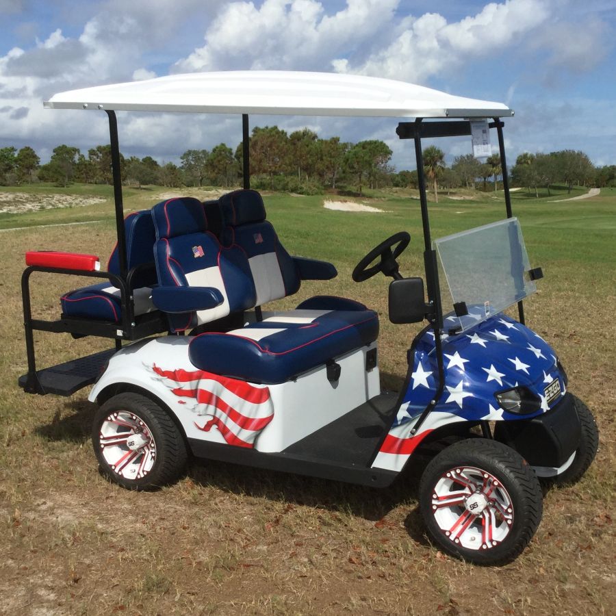 Patriotic Custom Golf Cart
